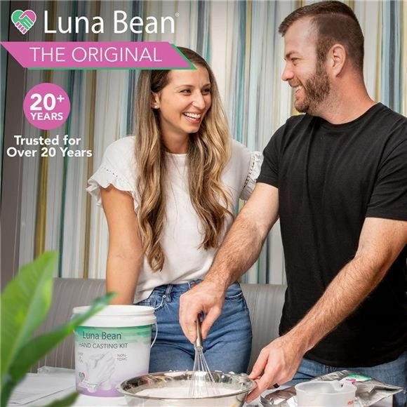 Hand Casting Kit Couples - Plaster Hand Mold Casting Kit, Unique Valentines - Picture 3 of 6